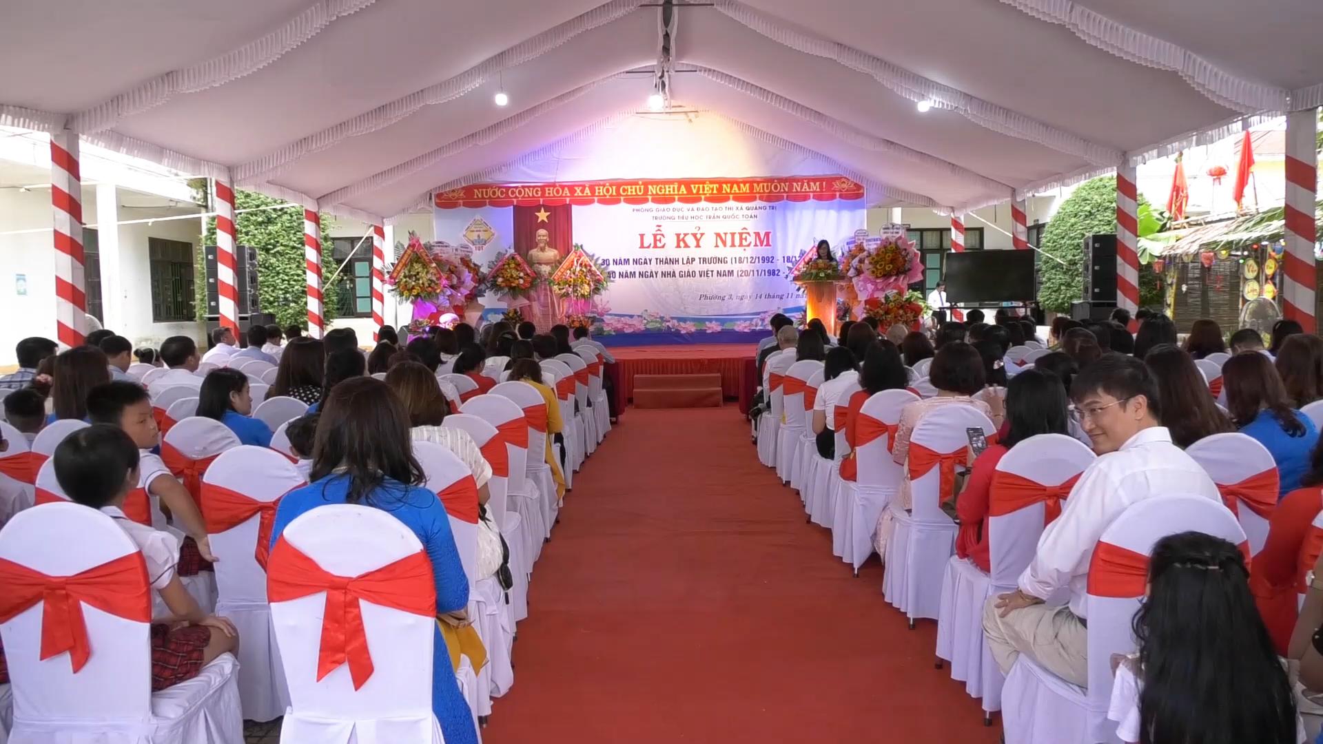 Trường Tiểu học Trần Quốc Toản, thị xã Quảng Trị tổ chức Lễ Kỷ niệm 30 năm thành lập trường